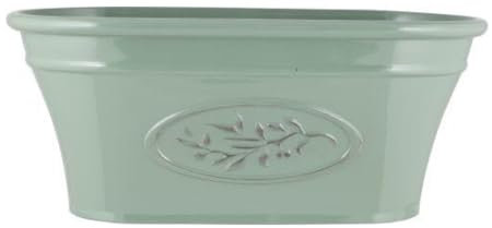 Plastic Classic Olive Planters, Saucers, Trough and Wall Plant Pot Long Lasting Flower Garden Indoor Outdoor Planter Cover Weather, Frost Proof (38cm Trough Rectangle)