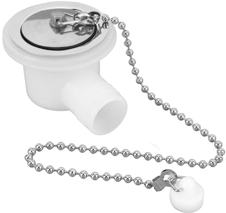 Connettore di Scarico per lavello del, in Acciaio Inox ad Angolo retto, Adattatore per Spine salvaspazio, con Struttura di Tenuta, per lavelli per