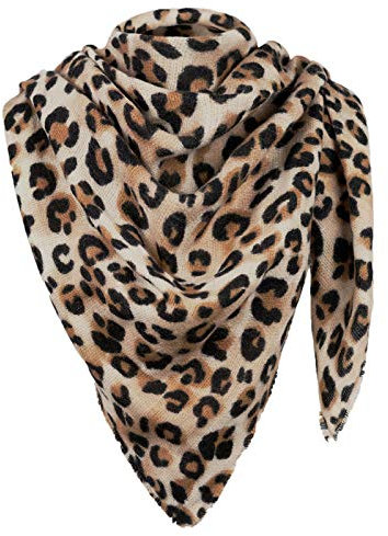 MyBeautyworld24 Oversized Damen-Schal Übergroßer Winterschal beidseitig tragbar mit Leomuster Halstuch Animalprint