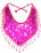 Astage Bauchtanz Gesichtsschleier Schal Trible Ägyptische Maske Halloween Zubehör - Pink - Einheitsgröße