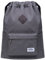 KAUKKO Canvas Kordelzug Turnbeutel mit Innentasche Sack Schultasche Sportrucksack