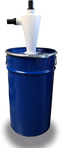 BZT Séparateur cyclonique 60 l - Aspiration de la poussière - Pré-séparateur - Fraise portail