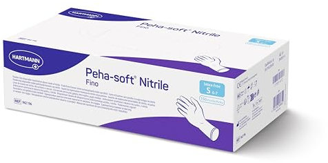 Peha-soft nitrile fino puderfrei unsteril Untersuchungshandschuhe Gr. S, 150 Stück