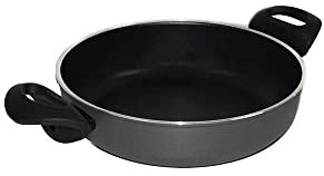 Ballarini 508992 130 Tegame 2 Manici, Antiaderente, Fondo ad Induzione, cm 24, Alluminio