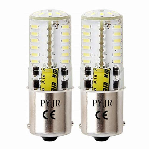 PYRJIN Ba15s 1156 Led Ampoule P21w 12v, 5W Blanc froid 6000K 500lm, Feu Recul, Feux Arrière, Frein Lampe RV, Bateau, etc. (Lot de 2)