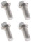 MroMax Perno de cabeza hexagonal M8 para mano izquierda M8-1,25 x 20 mm, UNC 304, tornillos hexagonales de rosca inversa, 4 unidades