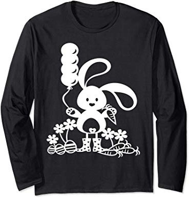 Osterhasen-Ballons für Frauen, Männer und Kinder Langarmshirt
