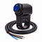 Kippschalter, wasserdicht, solide, AL-Legierung, IP68, passend für 2,2 cm Lenker, Blau