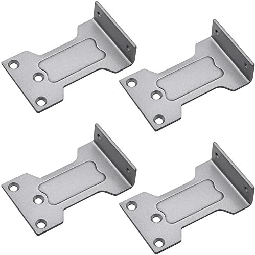 NNNJunhua Parallel Arm Bracket for Series Door Closers Parallel Plate Reverse Loading Piece Internal and External Opening Universal Extension Accessories 4 Pieces
