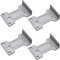 NNNJunhua Parallel Arm Bracket for Series Door Closers Parallel Plate Reverse Loading Piece Internal and External Opening Universal Extension Accessories 4 Pieces