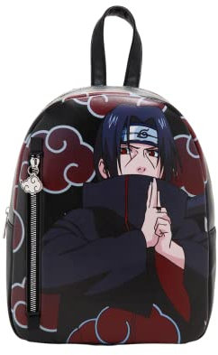 Hot Topic Naruto Shippuden Itachi Akatsuki Mini-Rucksack, Rot/Ausflug, einfarbig (Getaway Solids), Einheitsgröße