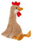Apricot Lamb – Kuscheltier Hahn 25 cm – Plüsch Spielzeug Plüschtier für Kinder und Baby – Flauschiger Stofftier zum Spielen, Geschenk & Kuscheln – Gemütliches Schmusetier – Weizen Nerz Hahn
