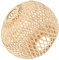 Perfk Abat-Jour en Rotin et Bambou - Suspension Luminaire Bois - Couvercle Plafonnier Tissé à la Main - 21x20cm