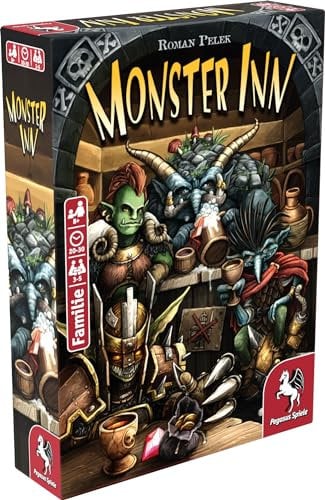 Pegasus Spiele 18288G Monster Inn Kartenspiele, S, Blau