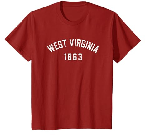 Retro West Virginia T-Shirt, Vintage West Virginia 1863 Tee T-Shirt