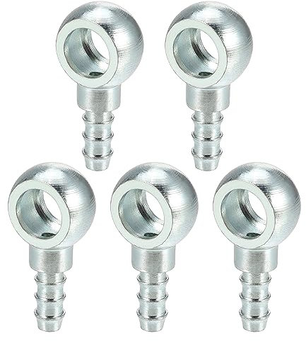 QUARKZMAN 12mm Diamètre 7.7 mm OD Moto Banjo Raccord Adaptateur - 5 pcs