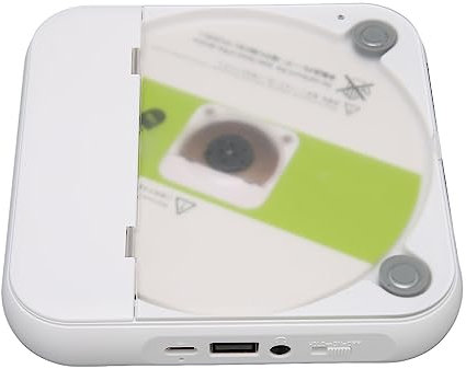 Lecteur CD Personnel, Lecteur CD Bluetooth Portable avec écran LCD Rechargeable, Prise en Charge du Lecteur de Musique CD USB AUX avec écouteurs pour Voyage en Voiture
