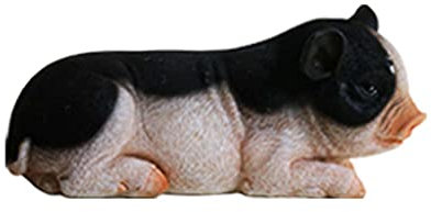 ESOUY Gartendekoration Schwein Statue Skulptur, Harz Tier Kunst Handwerk Garten Garten Dekoration Ornamente H13CM