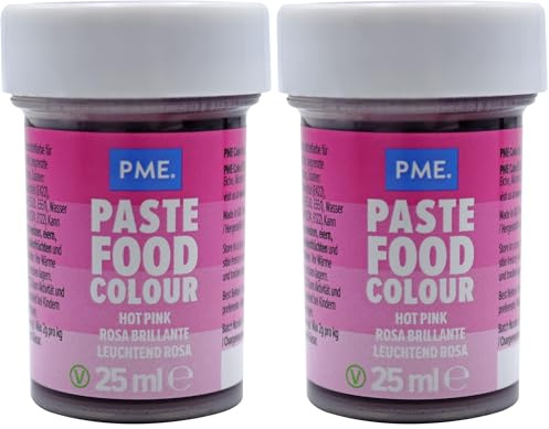 PME Paste Colour Hot Pink 25 g (Pack of 2)