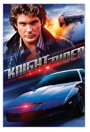 puyoo Filmposter Knight Rider aus dem Jahr 1982, Schlafzimmer-Dekor, Sportlandschaft, Büro, Raumdekoration, Geschenk, ungerahmt, 60 x 90 cm