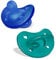 Chicco PhysioForma Ciuccio in Silicone 16 - 36 Mesi, Set di Gommotti Morbidi e Delicati, Supportano la Respirazione Fisiologica e Favoriscono il Corretto Sviluppo della Bocca, Azzurro