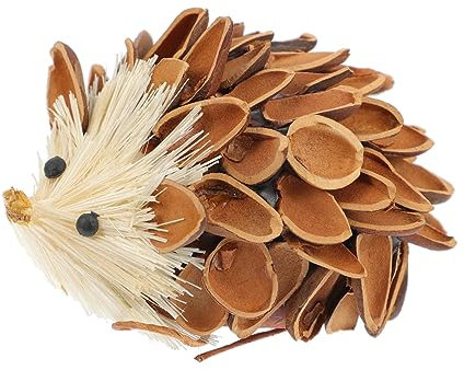 MUCKLILY Mini Igel Figuren Aus Holz Igel Figur Hängend Für Garten Mikro Landschaft Dekoration Exquisit Handgefertigt Für Feengarten