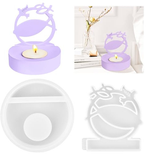 2 Stück Silikonform Untersetzer Bubble Epoxidharz Formen Untersetzer Resin Silikon Tablett Untersetze Gießform DIY Runde Beton Gießform Schale Silikonformen Teller für Teetablett Schmuckteller (J)