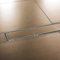 Edelstahl Duschrinne extra flach mit Ablauf & Siphon (80cm, Höhe 53mm) - waagerechter Duschablauf Komplettset befliesbar - Duschabfluss & Duschablaufrinne mit passender Dichtmanschette