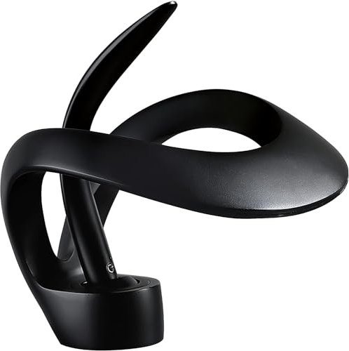 Brass Waterfall Faucet Core Elegant Single Hole Bathroom Vessel Sink Unique Contemporary Vanity for Tall Swan Bathroom Faucet（Black