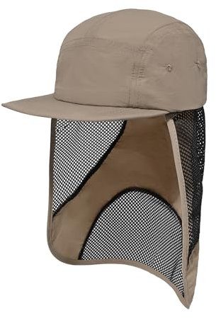 CLAPE Wasserdicht Basecap mit Nackenschutz Outdoor UV Schutz Kappe 5 Panel Baseball Cap Schnelltrocknende Leichte Sonnenhut Fischerhut Wanderhut
