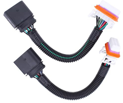 Xenon Scheinwerfer Kabelbaum Frontscheinwerfer Stecker Kabelsatz Lampe Adapter Kabel Hauptscheinwerfer Anschluss Buchse Reparatursatz vorne links und rechts für Cayenne 9PA 2003 2004 2005 2006