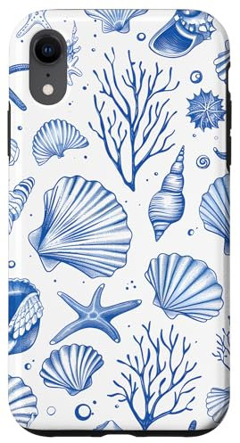 iPhone XR Sea Shell & Blue Seashell | Coastal Summer, Starfish, Women Case