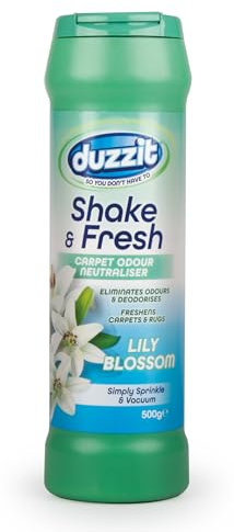 Shake & Fresh Carpet Freshener Powder Lily Blossom Rug Mat Odour Neutralise 500g