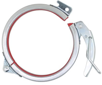 BAFAFA Morsetto for tubo regolabile Morsetto for tubo flessibile Morsetto for condotto tondo a sgancio rapido Morsetto for tubo rapido Morsetto for barile Anello di serraggio 80-300 mm di diametro Acc