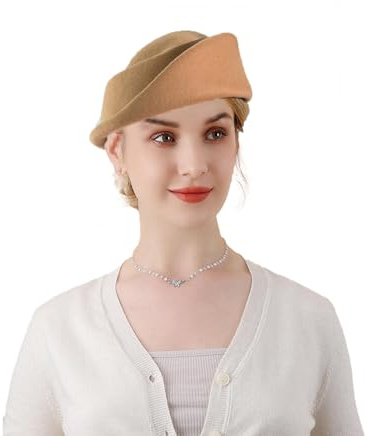 Französische Baskenmütze für Damen, Boinas para Mujer, Vintage-Fascinator, Wolle, Baskenmütze, einfarbig, modisch, Outdoor, Winter, Pillbox