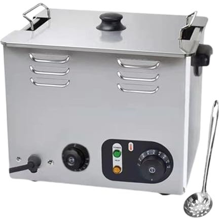 forplubossmmp 2.6KW Commercial Electric Egg Cooker, Hot Spring Egg Boiler 6L Automatic Eggboilers with Timing & Temperature Control, Can Cook 45 Eggs, Fast Heating (with Mesh Basket + Colander)