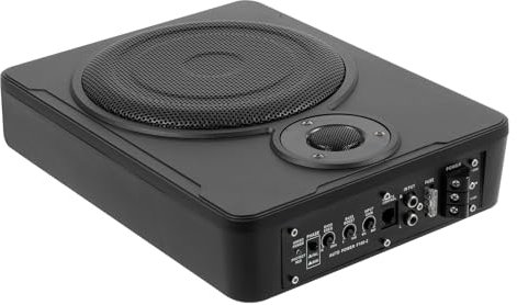 NIGORIY 8 Zoll Aktivsubwoofer 200W Subwoofer Auto Subwoofer Aktiv Auto 30-100Hz Aktiv Subwoofer für Auto 4Ω Impedanz Aktiver Gehäusesubwoofer 91db Empfindlichkeit Dualer Modus