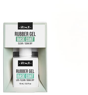 IBD Rubber Gel – Base Coat, 15 ml – MADE IN USA – Basis & Aufbau Gellack – Grundlage für Gelnägel – Stärkt & schützt die Nagelplatte
