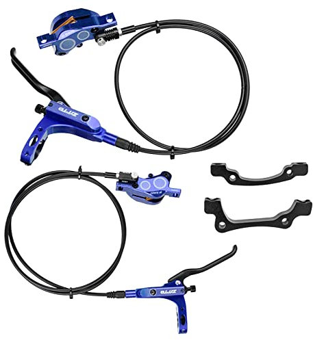 4-Piston MTB Hydraulic Bike Disc Brake Aluminum Front and Rear Caliper Brakes for Road Bike Mountain Bike