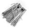 Keplin - U-Shaped Metal Garden Pegs - 15cm Heavy-Duty Stakes - Galvanized Rust-Resistant Pins - Sharp Beveled Ends for Easy Ground Insertion -Secure Landscape (50 Pack)