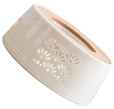 POPETPOP Hohler Teewärmer Aus Keramik Runder Stövchen Mit Rutschfester Unterseite Für Zuhause Büro Und Teehaus Zur Wärmeerhaltung Von Tee Und Milch