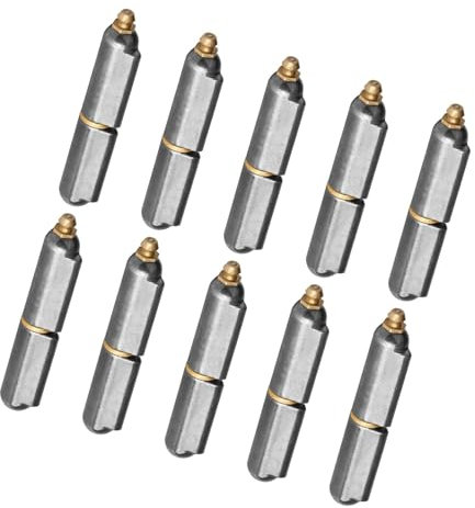 KMGDM 10 cerniere saldabili con grasso Zerk cerniera saldabile per cancello barbecue fumatore in acciaio inox cerniera resistente 15,2 cm