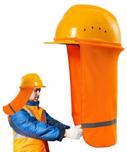 Parasole con visiera rigida – Parasole in rete ad alta visibilità | Attrezzatura da lavoro estiva traspirante, paralume in rete, scudo protettivo UV per costruzione, protezione solare per lavoro