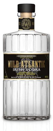 Wild Atlantic Irish Vodka, Small Batch Triple Filtered Infused with Amalfi Lemons, 40% ABV | 700mls