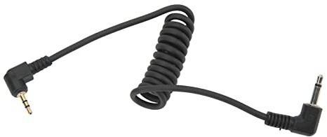 Taidda Cavo Otturatore Fotocamera Giunto Placcato Oro Durevole per Timer Intervallo Rilascio Otturatore Remoto per Ricevitore PE 16NE, RF 602, JY 2004 Plastica Nera 1 Pezzo per Fotografi