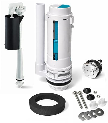 Watermark Dual Flush Valve WMKA20080 AS1172.2 + Ideal Standard SV89567 1/2 Bottom Entry Fill Valve, Toilet Cistern Replacement Kit, Dual Flush, UK Compatible