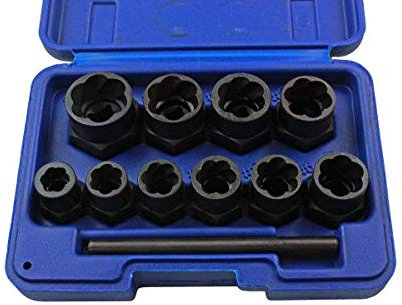US PRO 11pc Bolt Extractors Socket Lock Nut Remover Extractor 2656