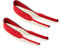 Schwimmfähiges Brillenband aus Neopren im 2er-Pack (ca. 40 cm Länge) (2er-Pack, rot)
