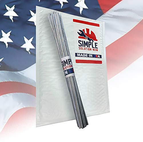 Cannes de soudage simples USA fabriquées à partir d'une solution simple maintenant Barres de brasage soudage en aluminium Rendez votre réparation plus forte que le métal parent à chaque fois 10 tiges