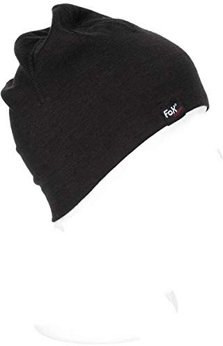 Fox Outdoor Beanie, Merino Lite, (schwarz)